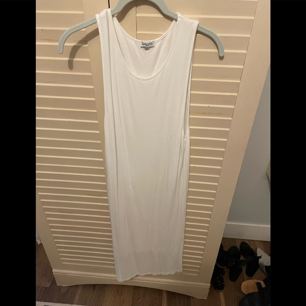 Splendid white midi dress